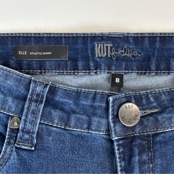 Kut from the Kloth Elle Stiletto Skinny Jeans 8 - Picture 4 of 7